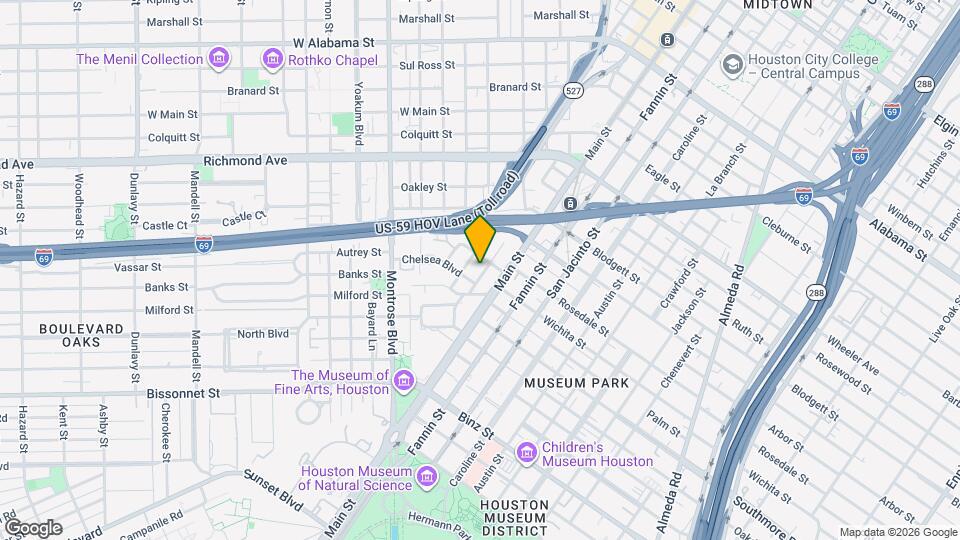 4916 Travis St Map and Location Details