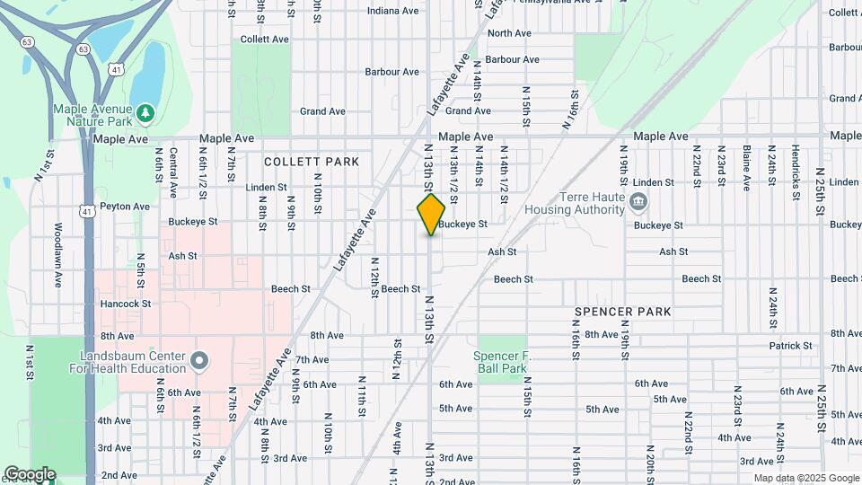 1911 N 13th St Map and Location Details