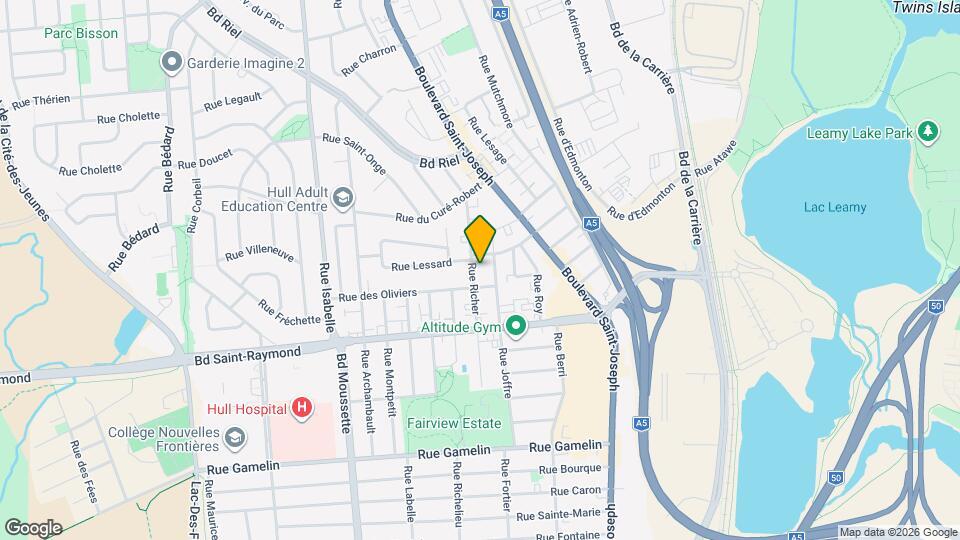 158 Richer Rue Map and Location Details