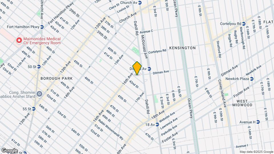 1625 41st St Map and Location Details