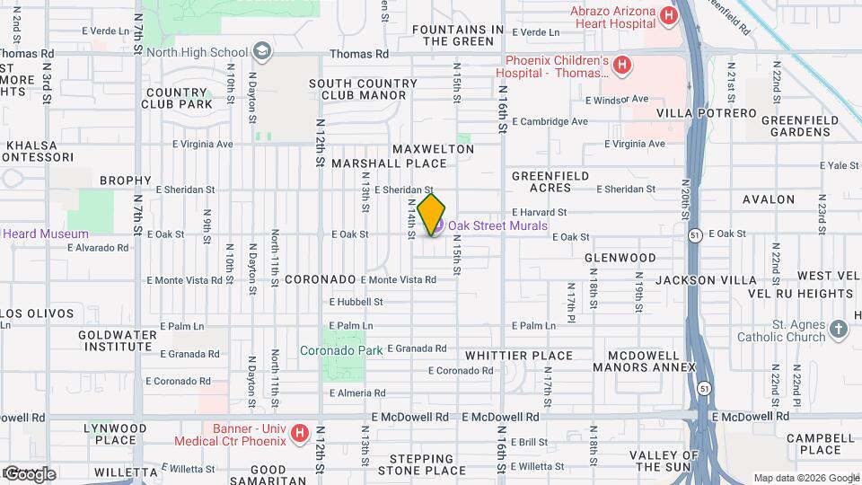 2238 N 14th Pl Map and Location Details