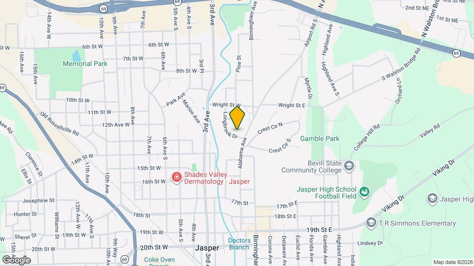 1021 Longbrook Dr Map and Location Details