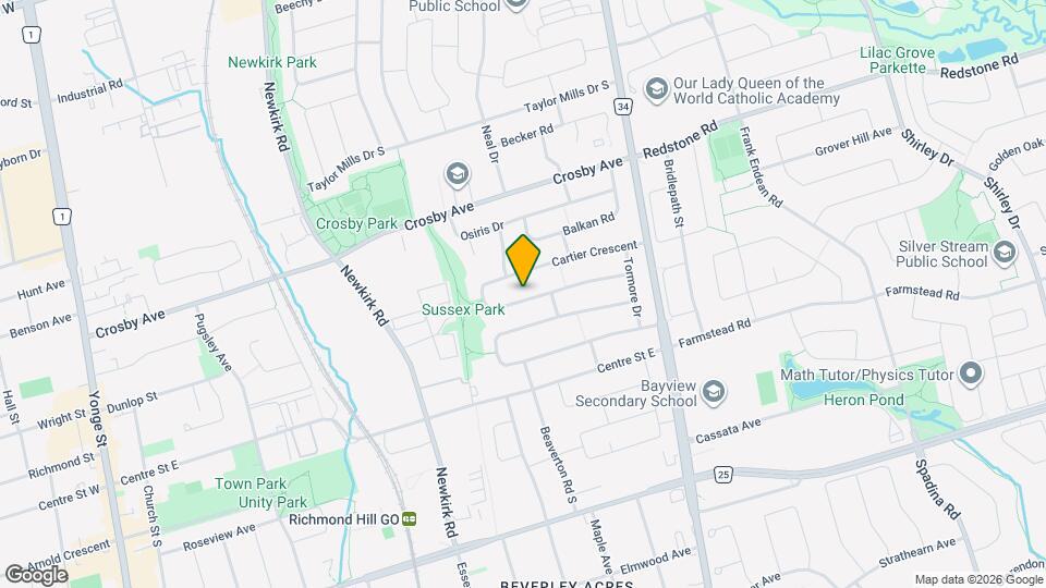 41 Cartier Crescent Map and Location Details