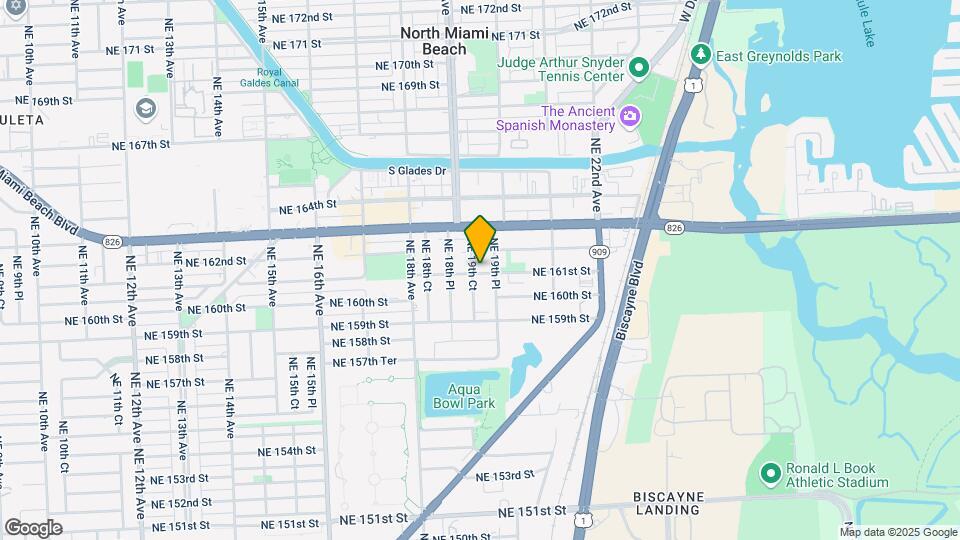 16103 NE 19th Ct Map and Location Details