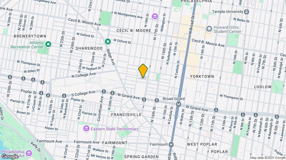 1722 W Seybert St Map and Location Details