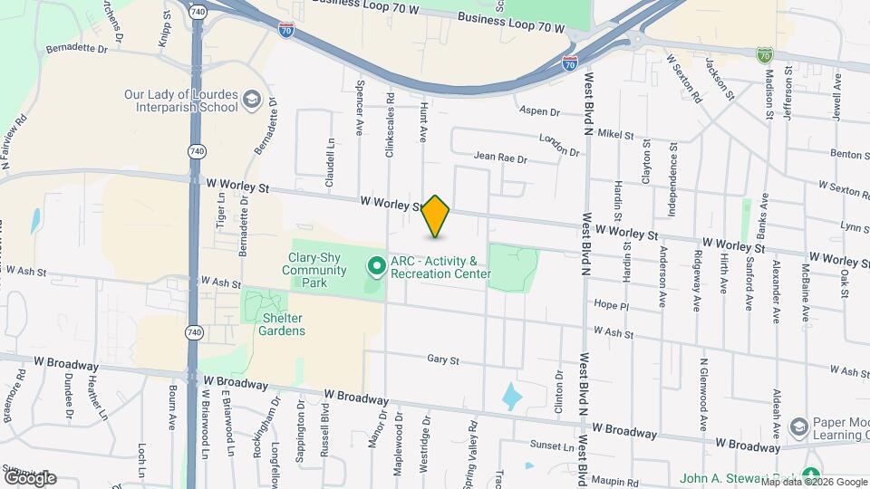 1411 Lowe St Map and Location Details