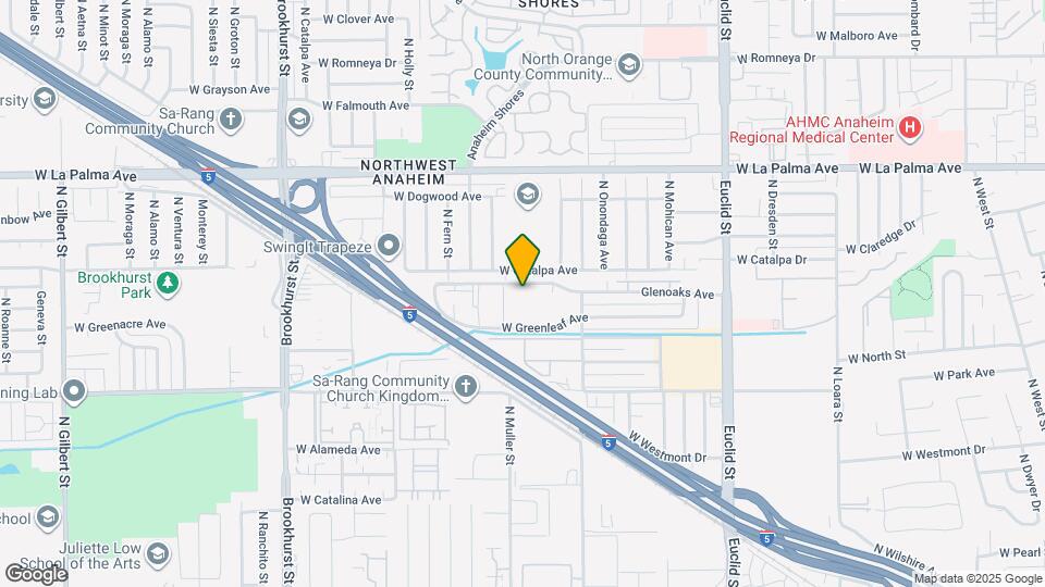 1974 Glenoaks Ave Map and Location Details