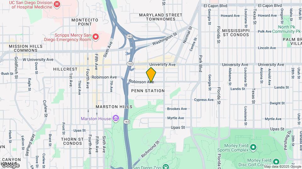 1209 Robinson Ave, Unit #8 Mapa y Detalles de la Ubicación