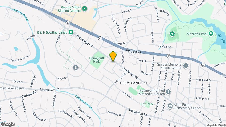 2515 Fort Bragg Rd Map and Location Details