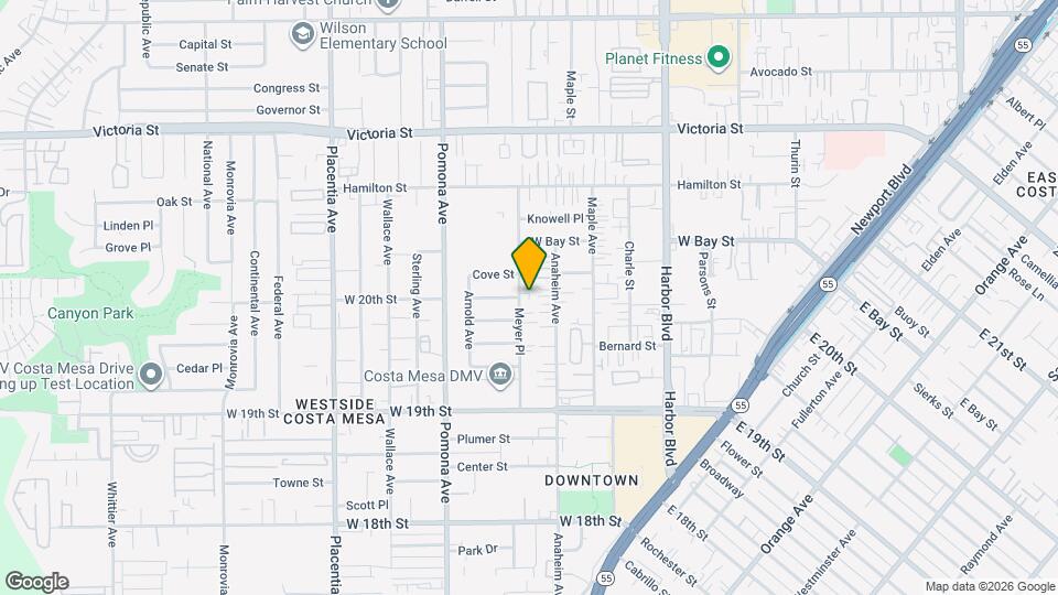 2000 Meyer Pl Map and Location Details