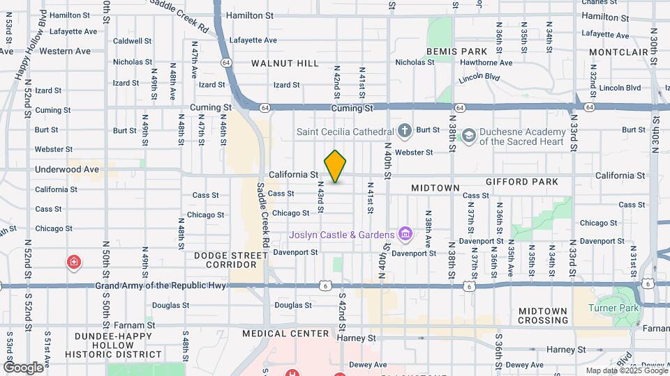 4174 Cass St Map and Location Details