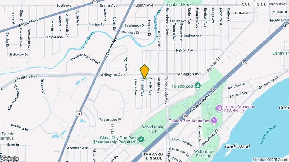 921 National Ave Map and Location Details