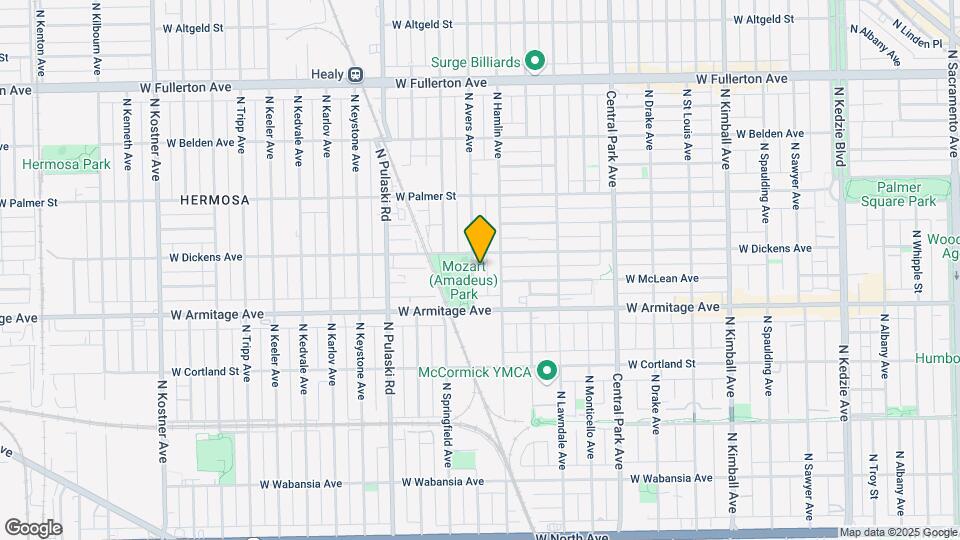 2043 N Avers Ave, Unit A05C Mapa y Detalles de la Ubicación