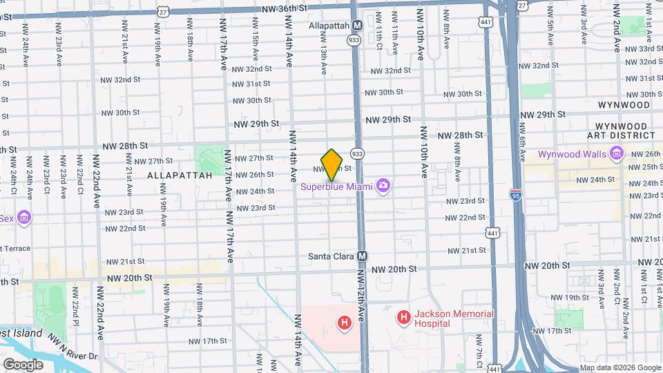 2455 NW 13th Ave Mapa y Detalles de la Ubicación