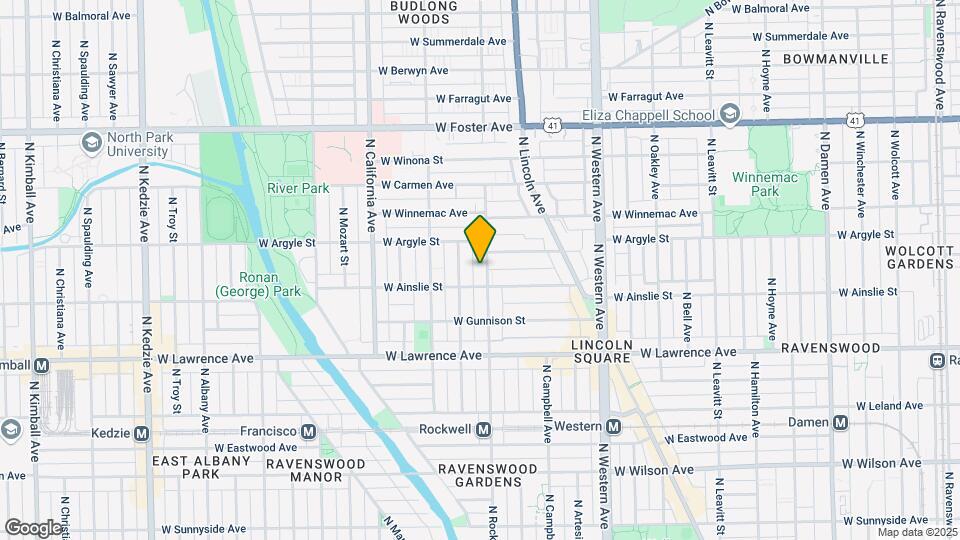 4918 N Rockwell St Map and Location Details