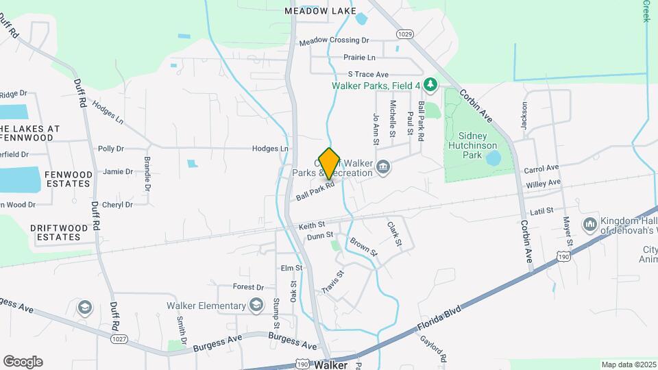 13615 Ball Park Rd Map and Location Details