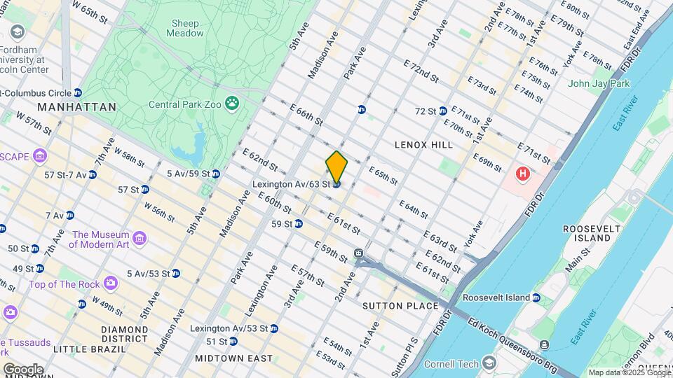 162 E 63rd St Map and Location Details