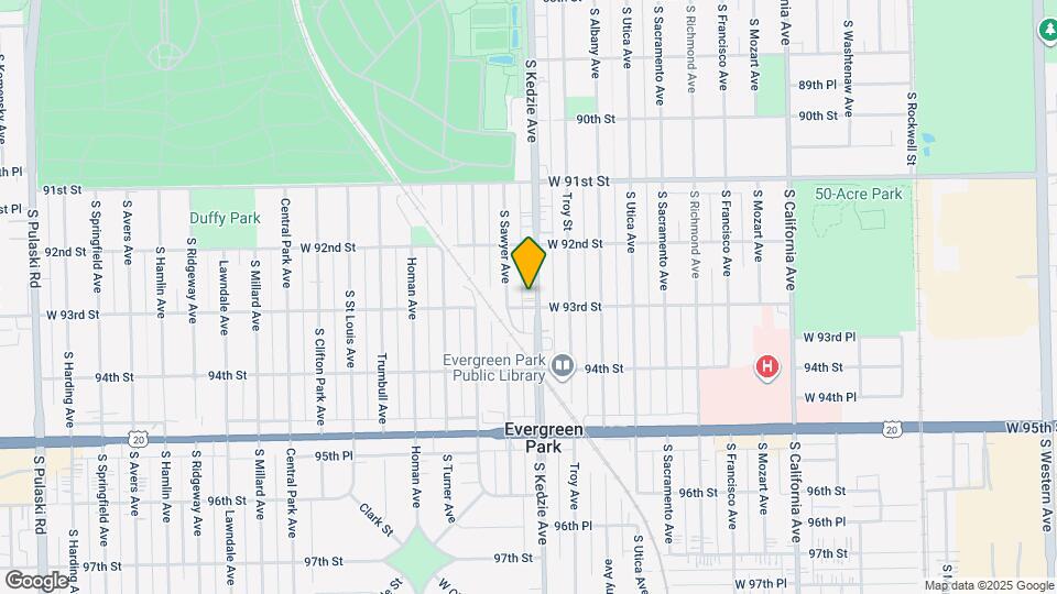 9250 S Kedzie Ave Map and Location Details