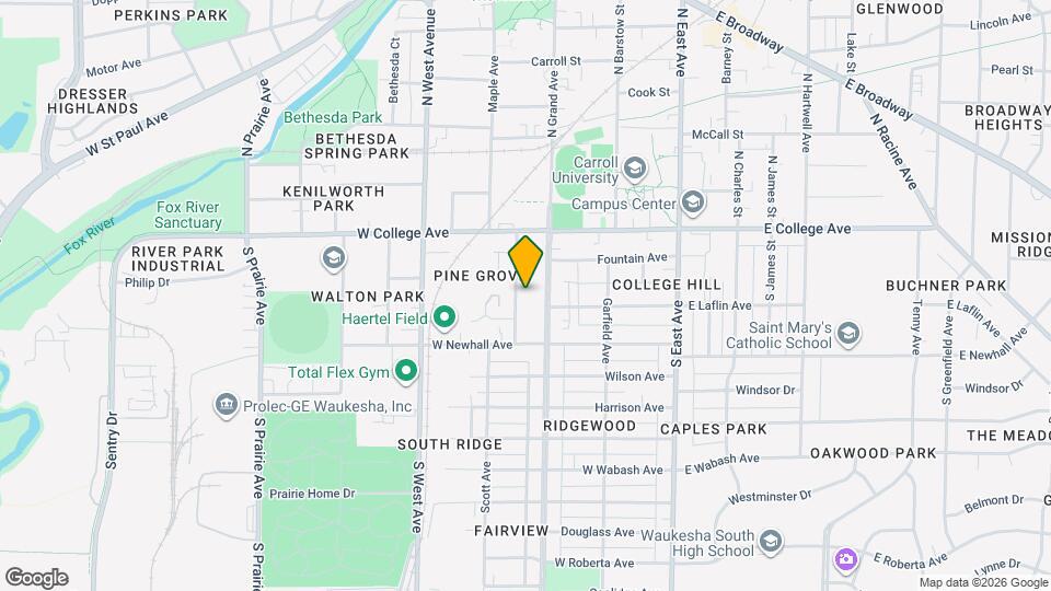 221 Hinman Ave Map and Location Details