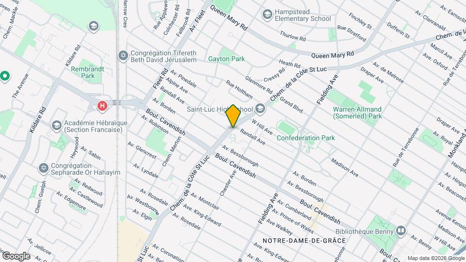 6400-6412 de la Côte-Saint-Luc Map and Location Details