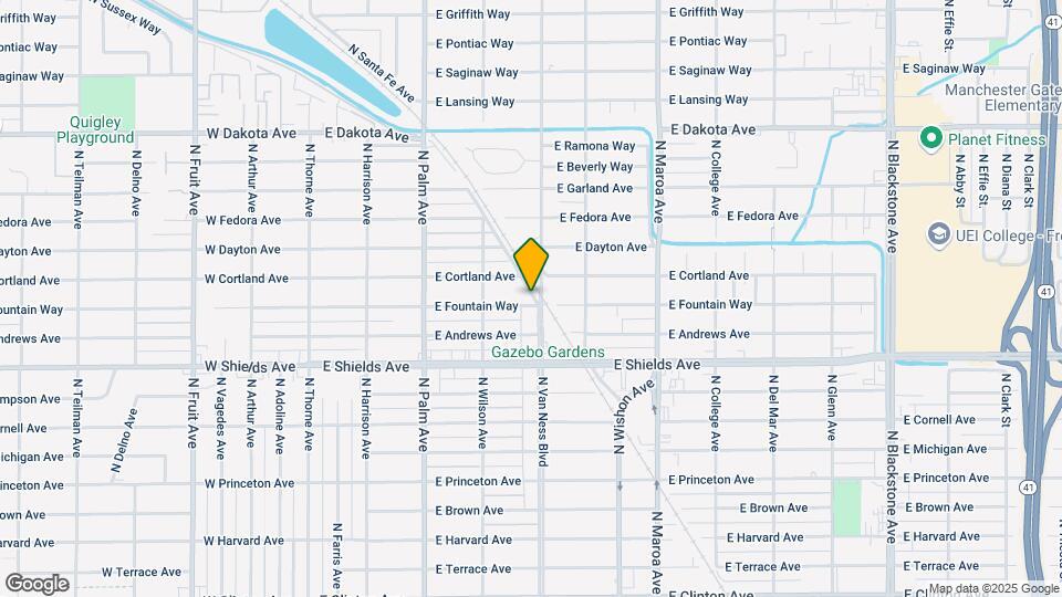 577 E Fountain Way Mapa y Detalles de la Ubicación