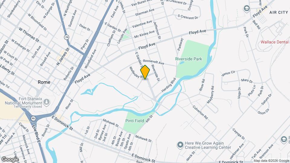 602 E Garden St Map and Location Details