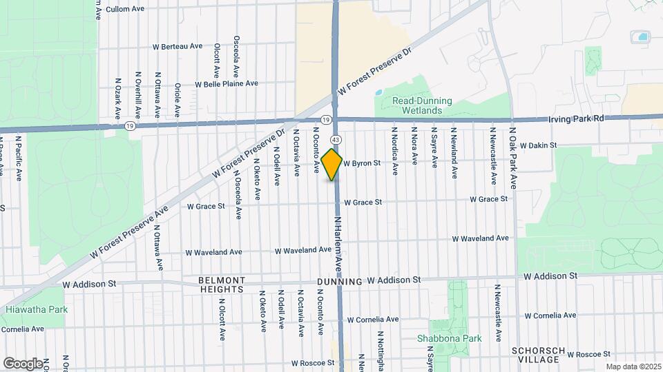 3826 N Harlem Ave Map and Location Details