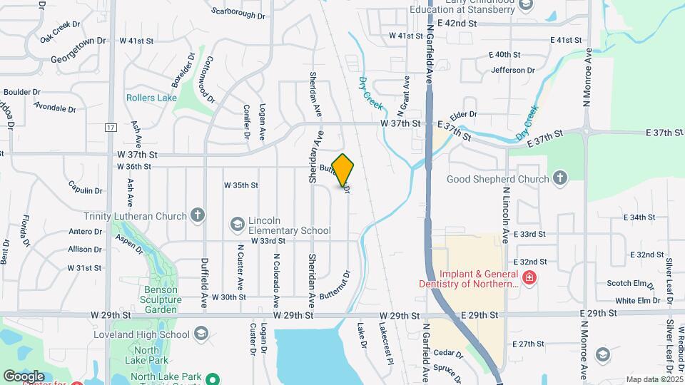 3419 Butternut Dr Map and Location Details