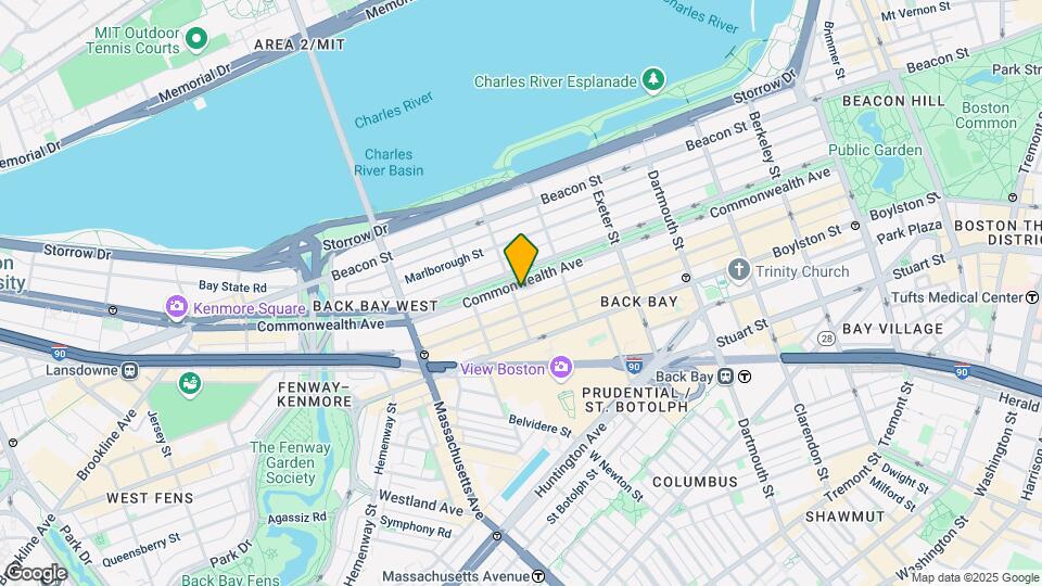 280 Commonwealth Ave, Unit 101 Map and Location Details