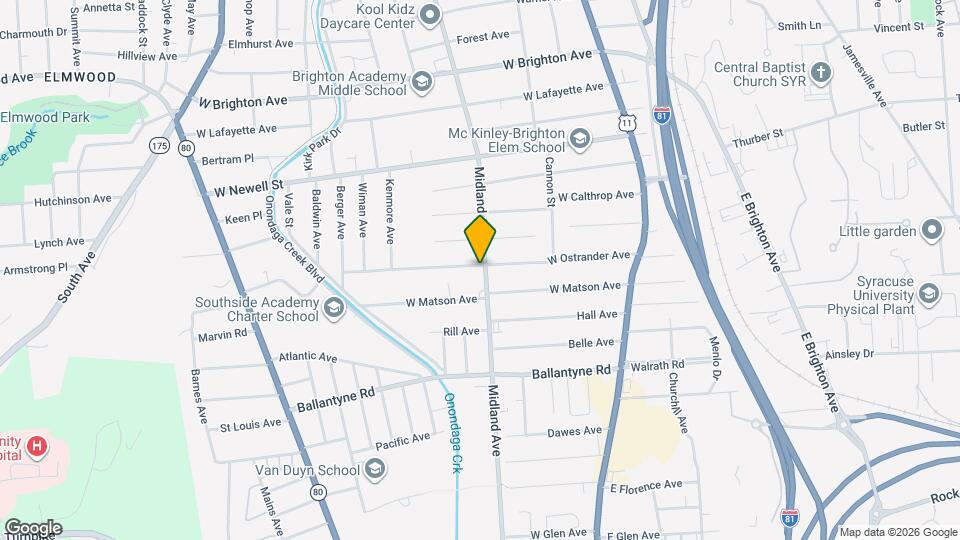 2702 Midland Ave Map and Location Details