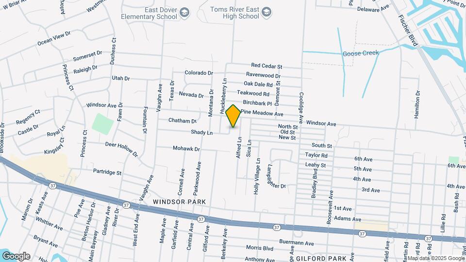 585 Shady Ln Map and Location Details