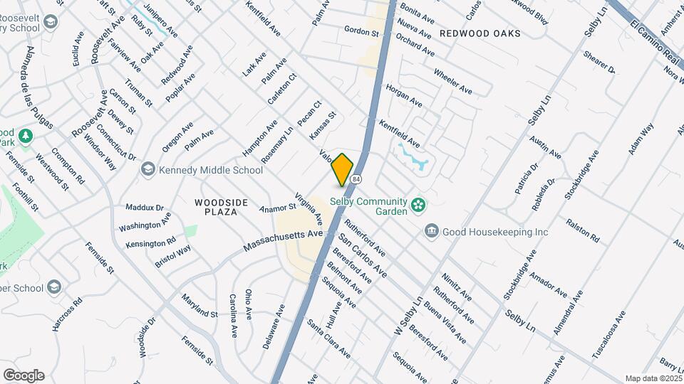 1240 Woodside Rd Map and Location Details