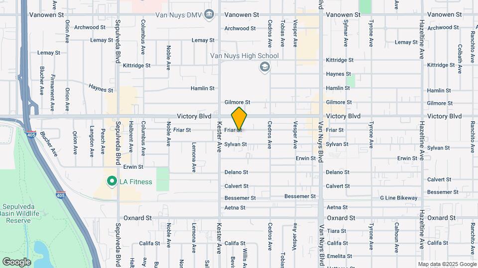 14808 Friar St Map and Location Details