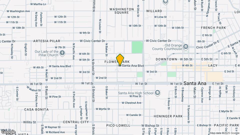 1070 W Santa Ana Blvd Map and Location Details