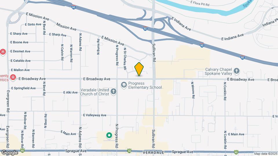 15313 E Broadway Ave Map and Location Details