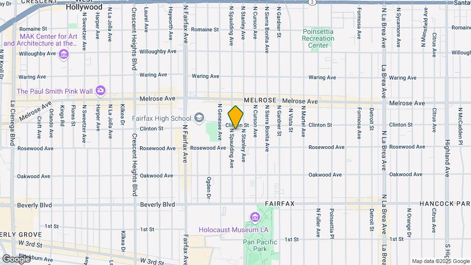 538 N Spaulding Ave Mapa y Detalles de la Ubicación