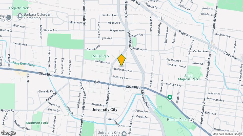 7415 Wellington Ave Map and Location Details