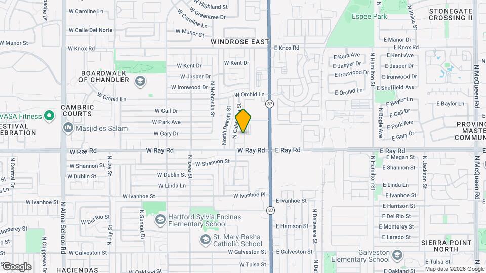 100 W Gary Dr Map and Location Details