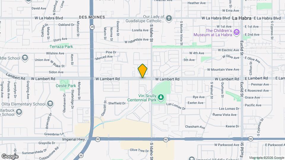 1330 W Lambert Rd Map and Location Details