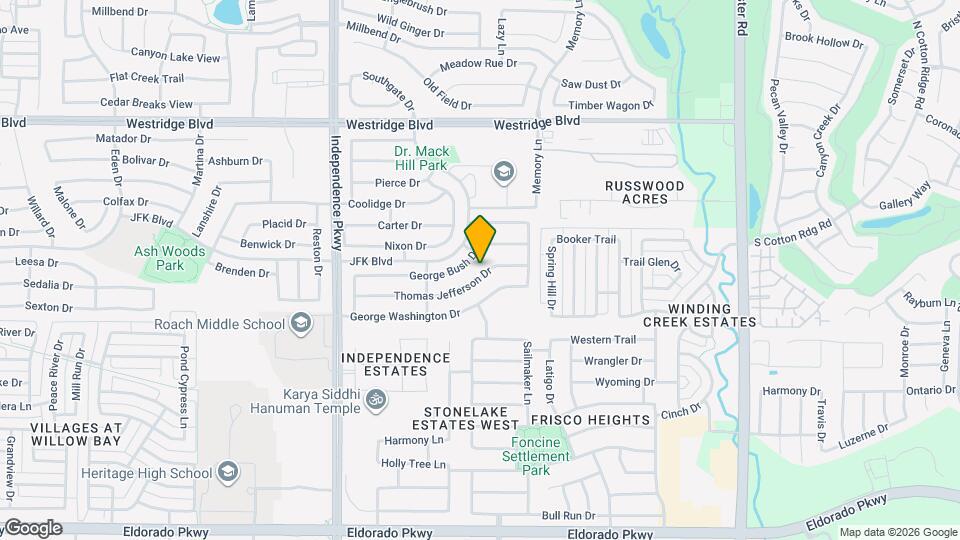 9704 Thomas Jefferson Dr Map and Location Details