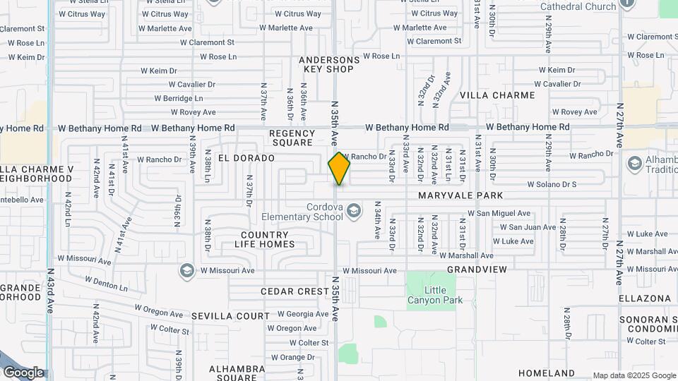 5711 N 35th Ave Map and Location Details