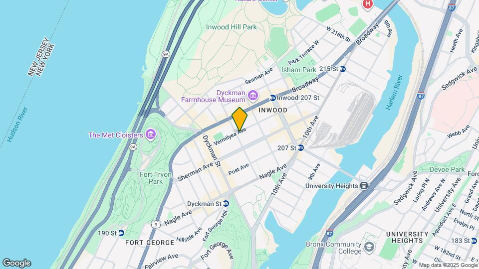 53-55 Vermilyea Ave Mapa y Detalles de la Ubicación