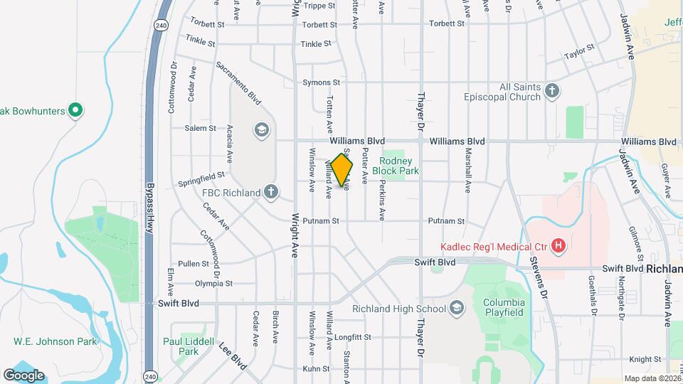 1115 Sanford Ave Map and Location Details
