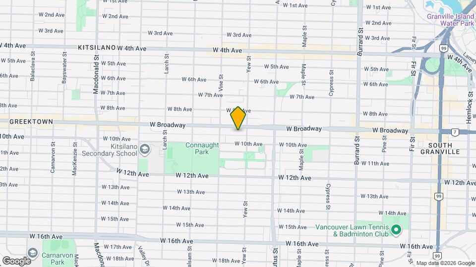 2268 W Broadway, Unit 312 Map and Location Details