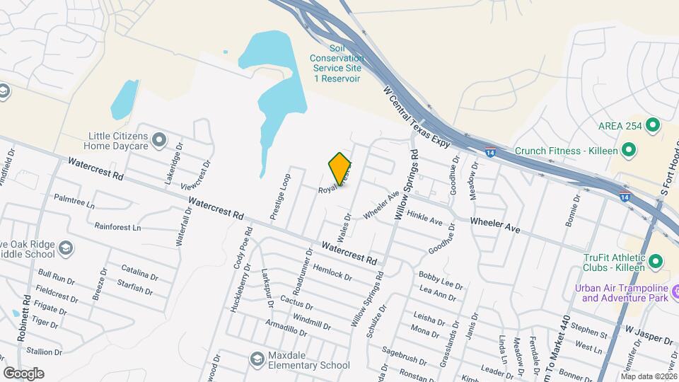 1218 Royal Crest Dr Map and Location Details