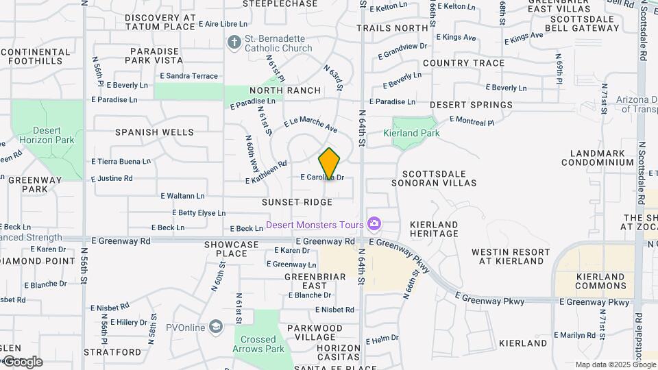 15641 N 63rd St Map and Location Details