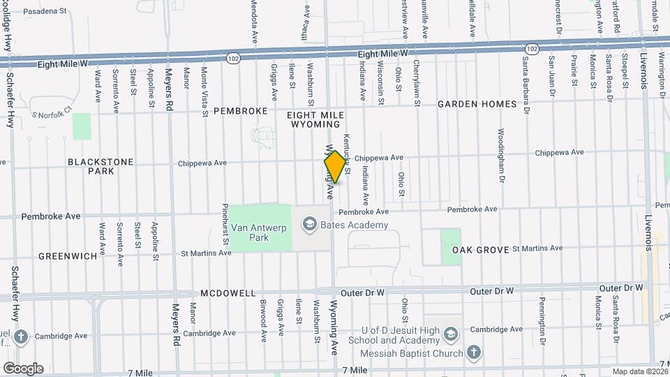 19970 Wyoming Ave Map and Location Details