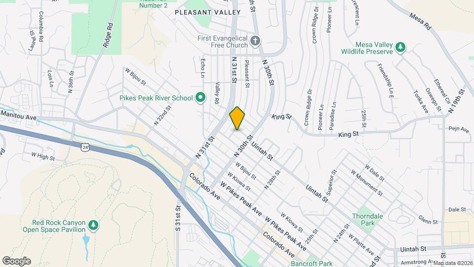 3019 W Uintah St Map and Location Details