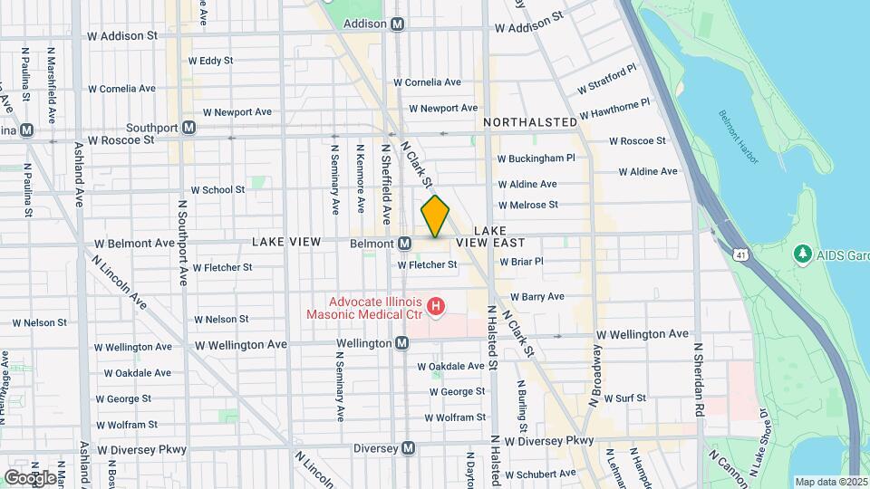 907 W Belmont Ave, Unit 2F Map and Location Details
