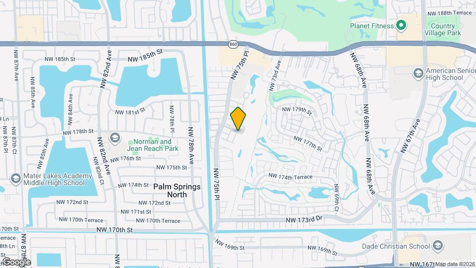 7430 NW 179th St Map and Location Details
